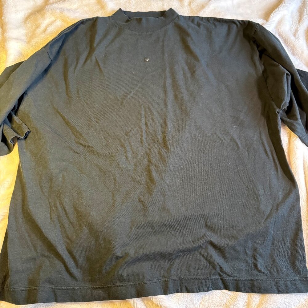 Yeezy Gap Logo No Seam Tee Black Men's Medium